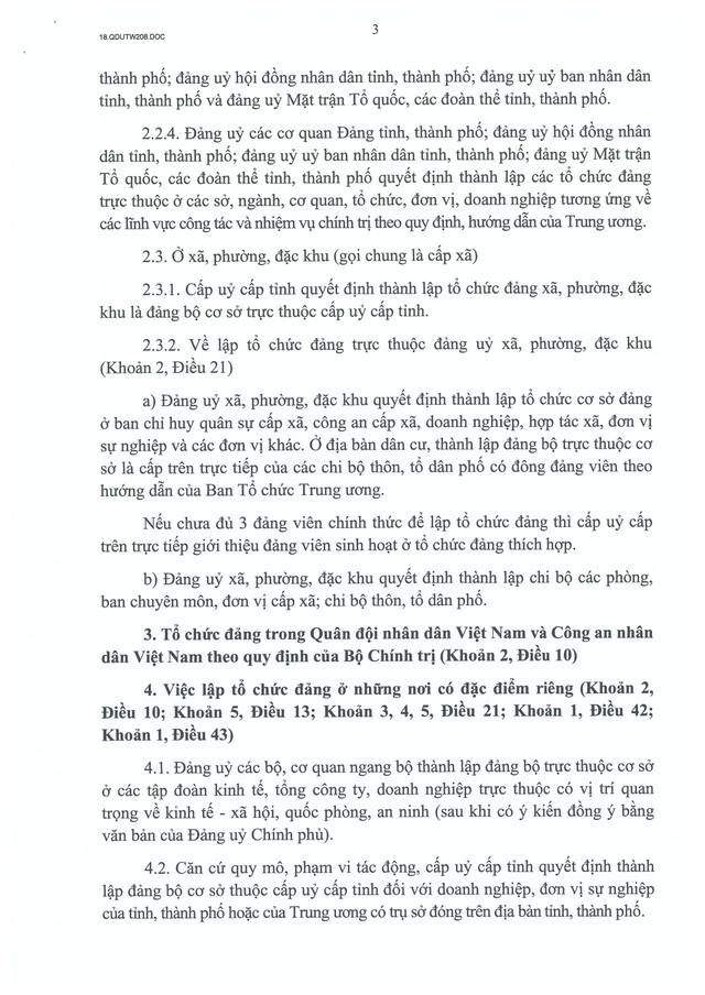 Quy định số 208-QĐ/TW về thi hành Điều lệ Đảng- Ảnh 4.