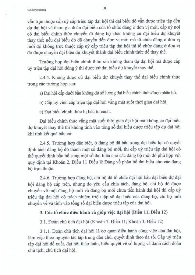 Quy định số 208-QĐ/TW về thi hành Điều lệ Đảng- Ảnh 11.