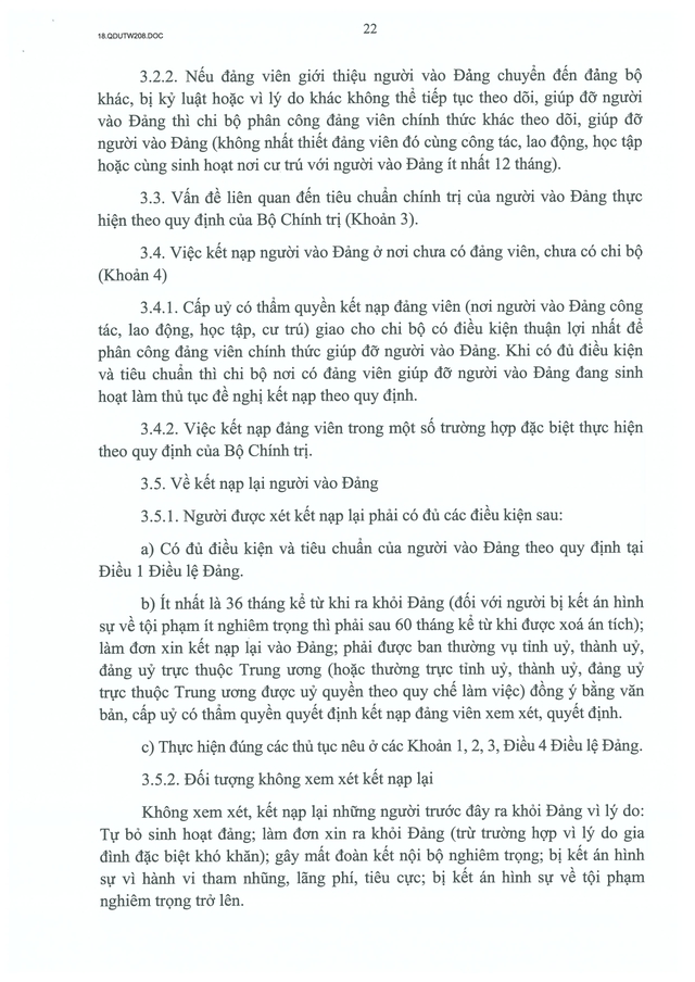 Quy định số 208-QĐ/TW về thi hành Điều lệ Đảng- Ảnh 23.