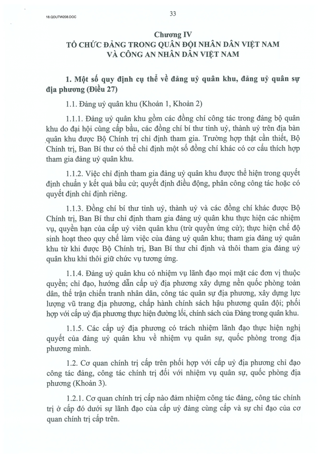 Quy định số 208-QĐ/TW về thi hành Điều lệ Đảng- Ảnh 34.