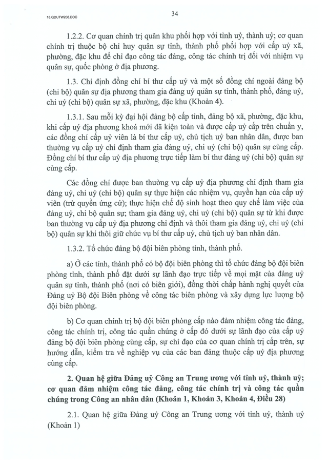 Quy định số 208-QĐ/TW về thi hành Điều lệ Đảng- Ảnh 35.