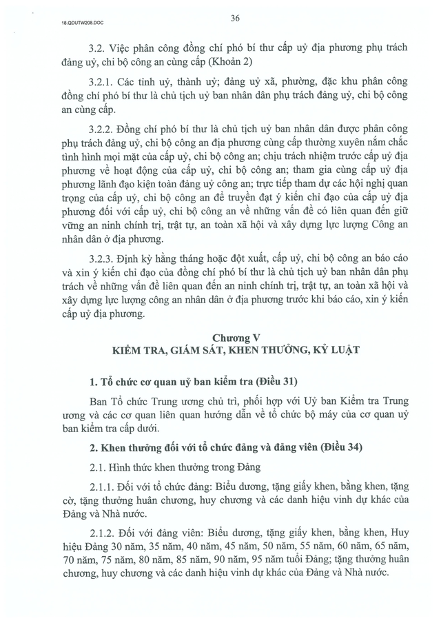 Quy định số 208-QĐ/TW về thi hành Điều lệ Đảng- Ảnh 37.