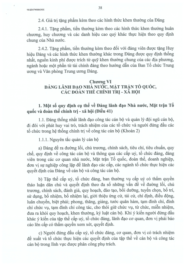 Quy định số 208-QĐ/TW về thi hành Điều lệ Đảng- Ảnh 39.