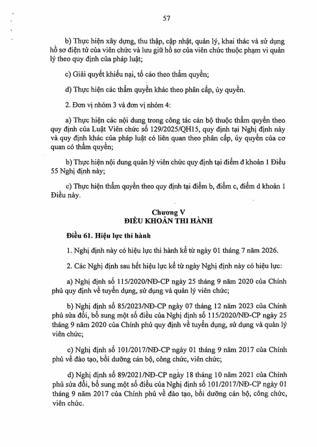Nghị định số 259/2026/NĐ-CP quy định về tuyển dụng, sử dụng và quản lý viên chức- Ảnh 59.