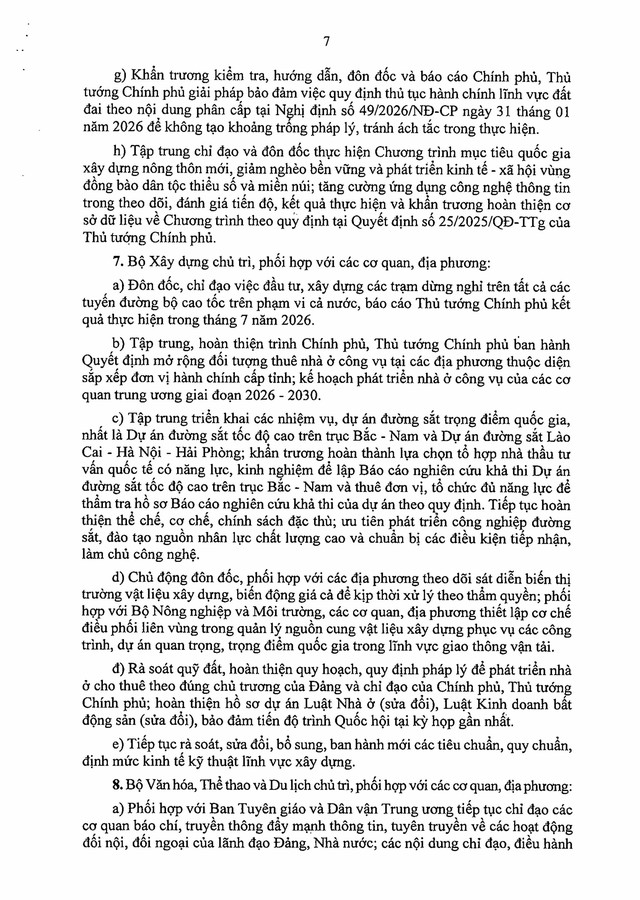 TOÀN VĂN: Nghị quyết phiên họp Chính phủ thường kỳ tháng 6/2026 và Hội nghị trực tuyến Chính phủ với địa phương- Ảnh 30.