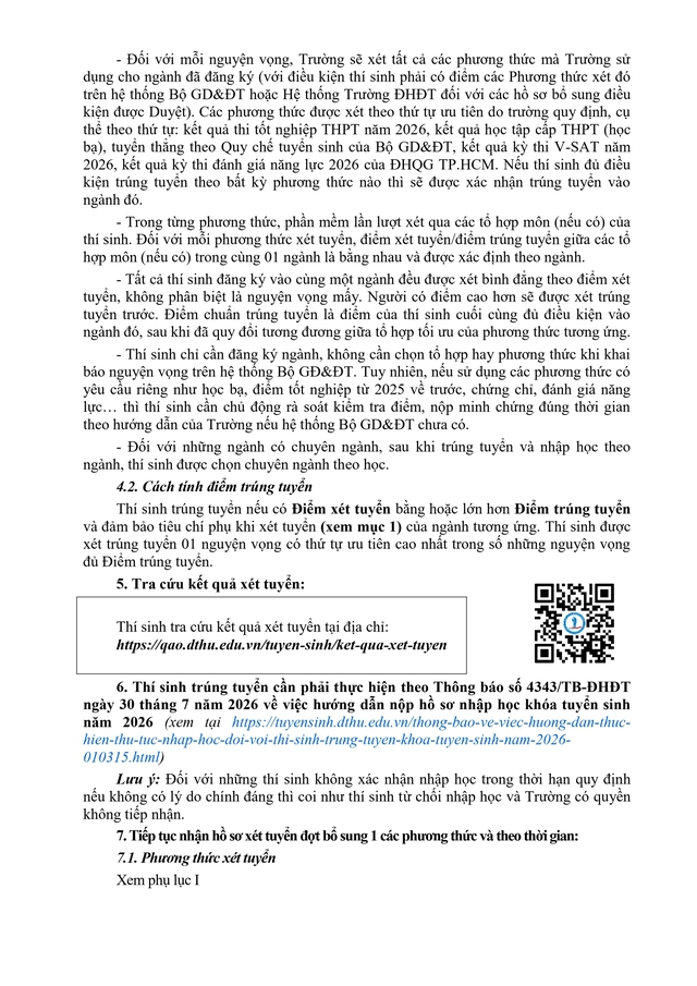 Trường Đại học Đồng Tháp công bố điểm chuẩn trình độ đại học, cao đẳng chính quy năm 2026- Ảnh 6.