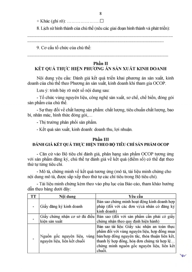Hướng dẫn thủ tục đánh giá, phân hạng sản phẩm OCOP- Ảnh 8.