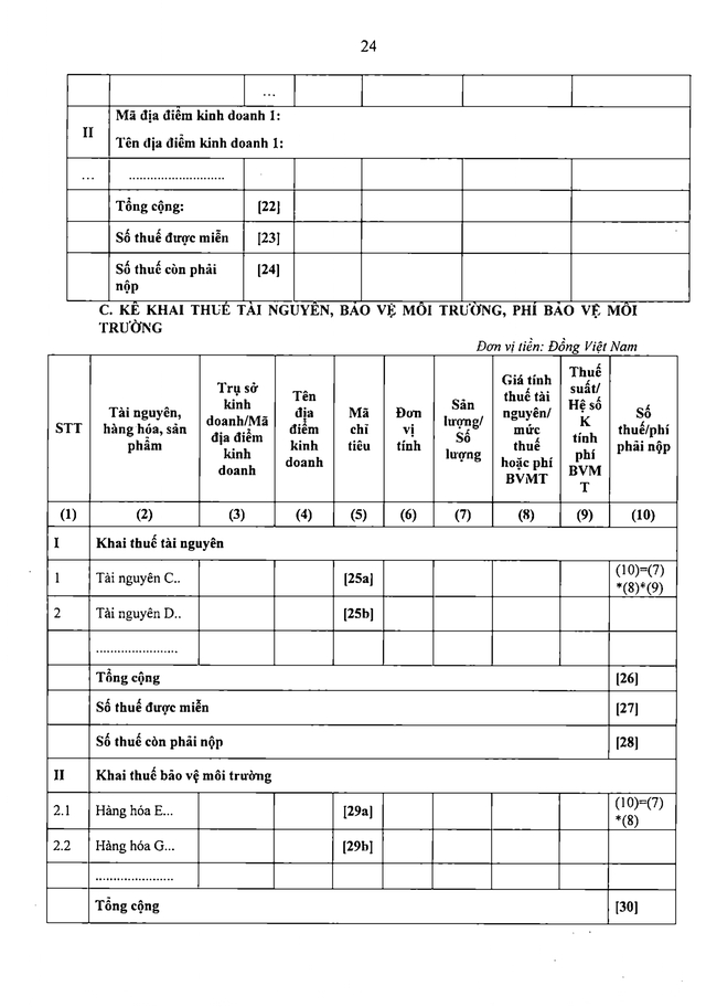 Văn bản hợp nhất 24/2026/VBHN-TT-BTC về hồ sơ, thủ tục quản lý thuế- Ảnh 32.