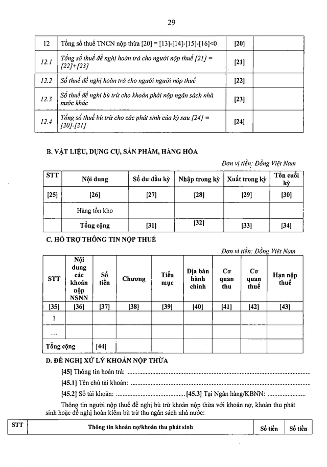 Văn bản hợp nhất 24/2026/VBHN-TT-BTC về hồ sơ, thủ tục quản lý thuế- Ảnh 37.