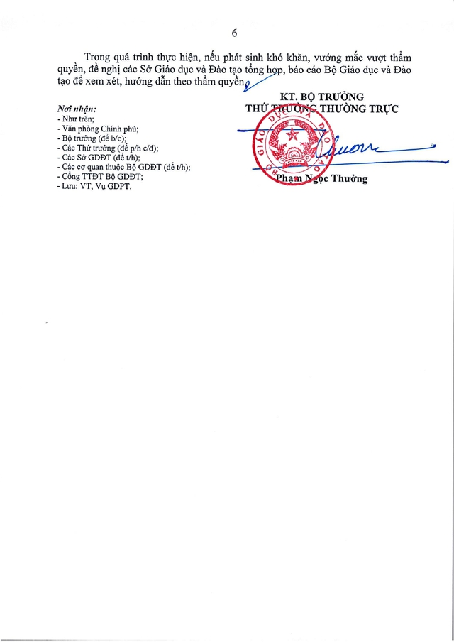 Công văn số 5555/BGDĐT-GDPT: Hướng dẫn tổ chức, hoạt động của trường mầm non, phổ thông sau sắp xếp- Ảnh 7.