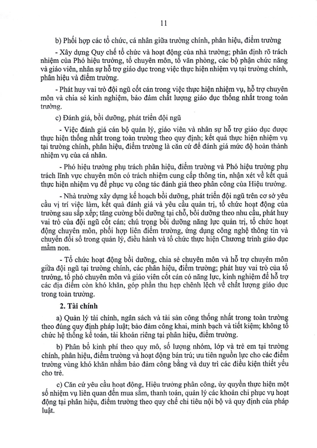 Công văn số 5555/BGDĐT-GDPT: Hướng dẫn tổ chức, hoạt động của trường mầm non, phổ thông sau sắp xếp- Ảnh 12.