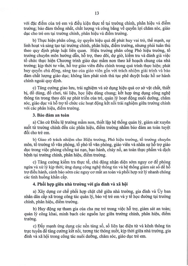 Công văn số 5555/BGDĐT-GDPT: Hướng dẫn tổ chức, hoạt động của trường mầm non, phổ thông sau sắp xếp- Ảnh 14.