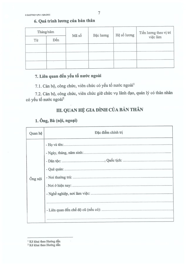 Quy định số 211-QĐ/TW về quản lý hồ sơ cán bộ- Ảnh 26.