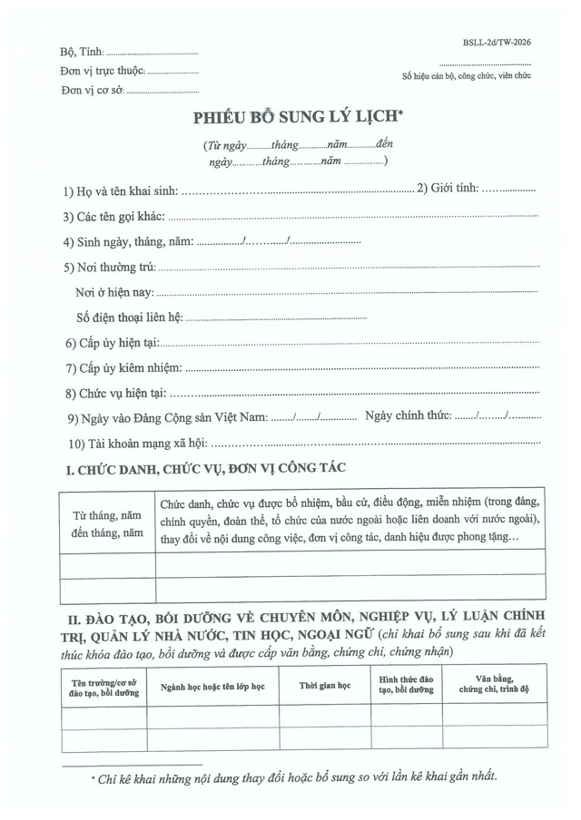 Quy định số 211-QĐ/TW về quản lý hồ sơ cán bộ- Ảnh 48.