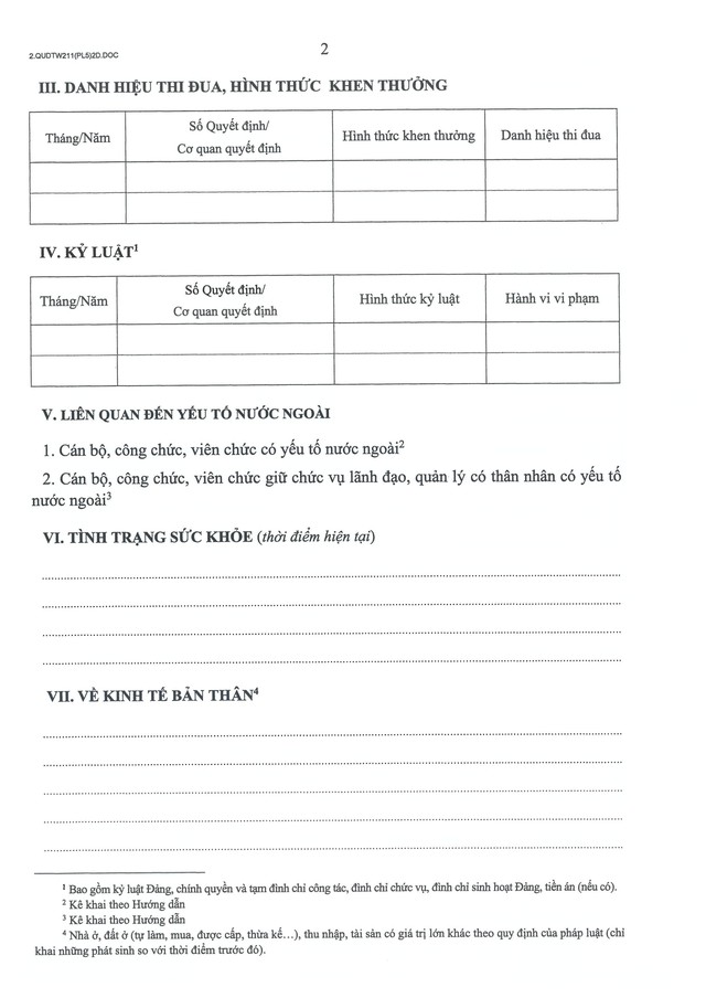 Quy định số 211-QĐ/TW về quản lý hồ sơ cán bộ- Ảnh 49.