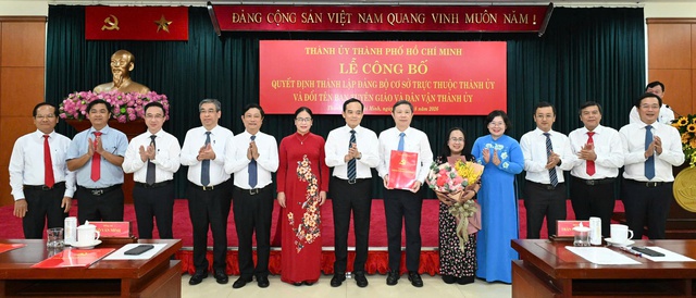 SẮP XẾP BỘ MÁY: THÀNH LẬP MỚI 2 ĐẢNG BỘ, TỔ CHỨC LẠI 1 BAN ĐẢNG THUỘC THÀNH ỦY- Ảnh 2.