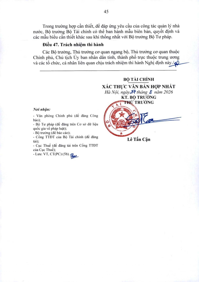 TOÀN VĂN: Nghị định quy định xử phạt vi phạm hành chính về thuế, hóa đơn- Ảnh 45.