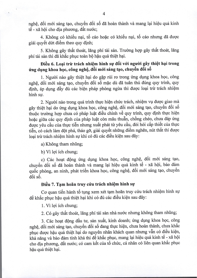 Nghị quyết số 37/2026/QH16 về cơ chế, chính sách đặc thù xử lý vi phạm pháp luật liên quan đến kinh tế; ứng dụng KHCN, đối mới sáng tạo, chuyển đổi số- Ảnh 6.
