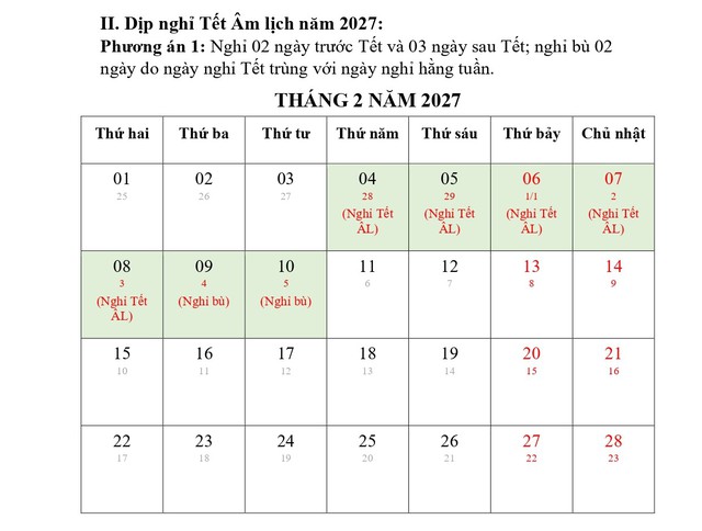 Đề xuất 2 PHƯƠNG ÁN nghỉ NGÀY VĂN HÓA VIỆT NAM 2026- Ảnh 3.