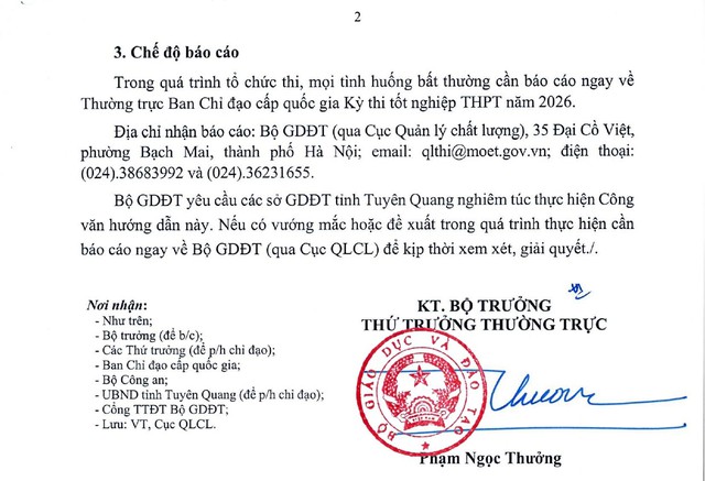 Chi tiết LỊCH THI LẠI, các MỐC THỜI GIAN TỔ CHỨC THI LẠI cho các thí sinh tại Điểm thi Trường chuyên Tuyên Quang- Ảnh 4.