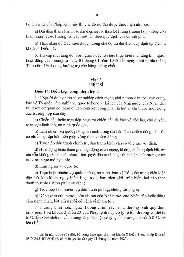 PHÁP LỆNH ƯU ĐÃI NGƯỜI CÓ CÔNG VỚI CÁCH MẠNG- Ảnh 11.
