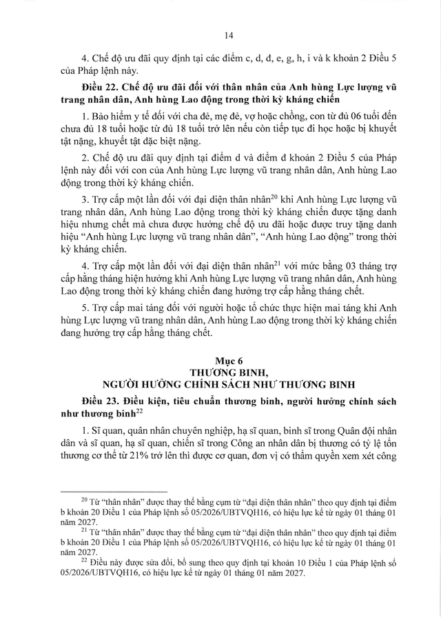 PHÁP LỆNH ƯU ĐÃI NGƯỜI CÓ CÔNG VỚI CÁCH MẠNG- Ảnh 15.