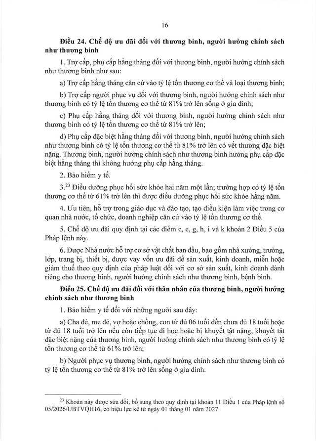 PHÁP LỆNH ƯU ĐÃI NGƯỜI CÓ CÔNG VỚI CÁCH MẠNG- Ảnh 17.