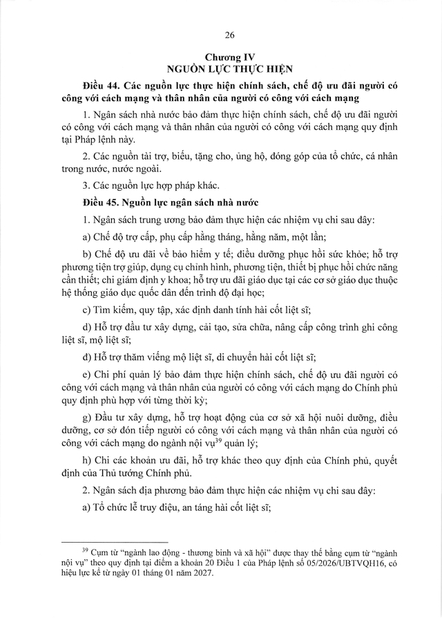 PHÁP LỆNH ƯU ĐÃI NGƯỜI CÓ CÔNG VỚI CÁCH MẠNG- Ảnh 27.