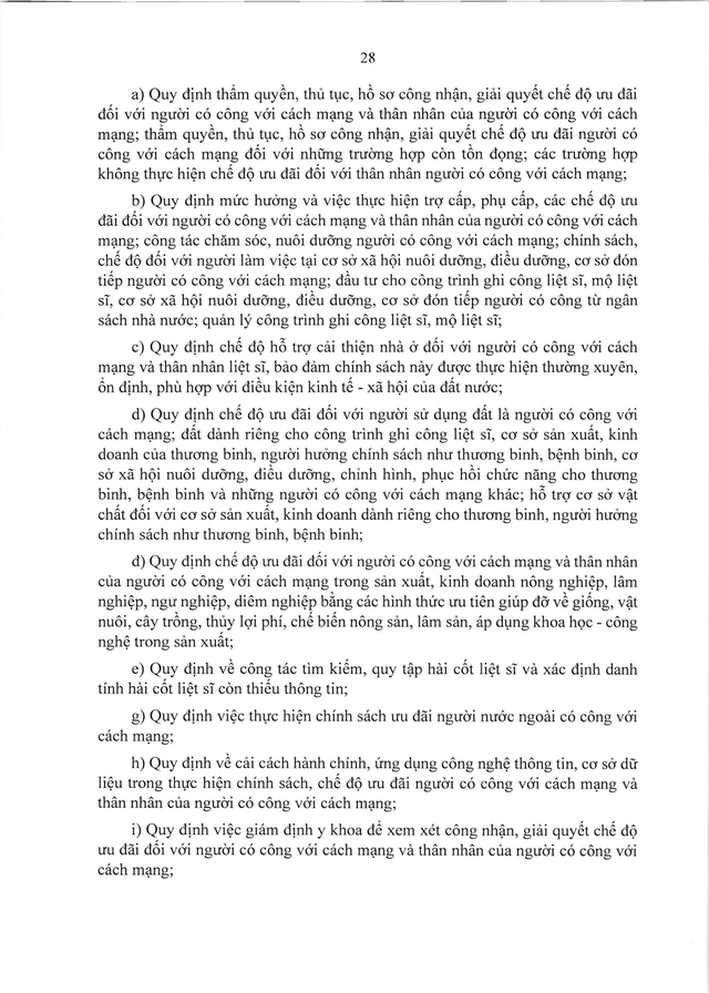 PHÁP LỆNH ƯU ĐÃI NGƯỜI CÓ CÔNG VỚI CÁCH MẠNG- Ảnh 29.
