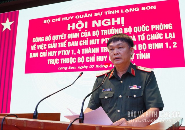 Điều động, bổ nhiệm nhân sự; giải thể, tổ chức lại lực lượng quân sự địa phương- Ảnh 2.