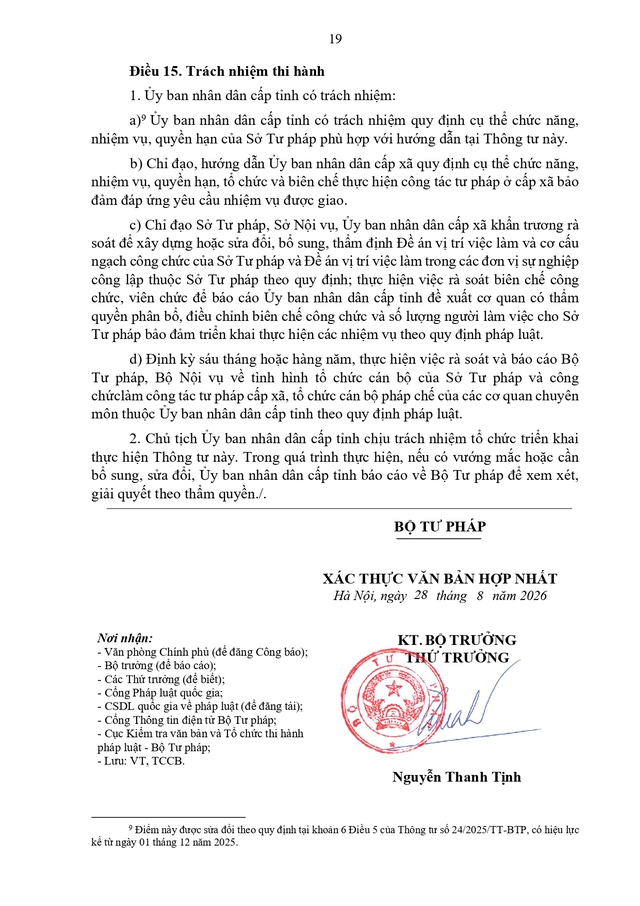 Hướng dẫn chức năng, nhiệm vụ, quyền hạn của Sở Tư pháp; chức năng, nhiệm vụ, quyền hạn của Văn phòng HĐND, UBND thuộc UBND cấp xã trong lĩnh vực tư pháp- Ảnh 19.
