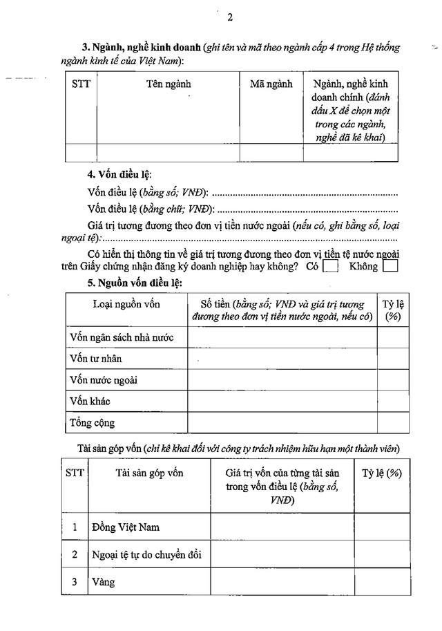 ĐĂNG KÝ DOANH NGHIỆP: Chi tiết 80 biểu mẫu- Ảnh 121.