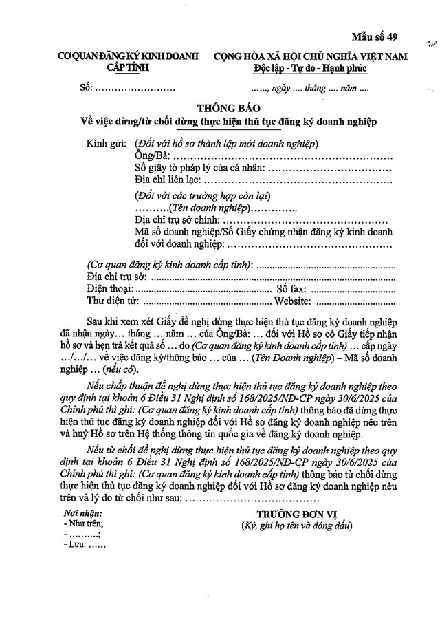 ĐĂNG KÝ DOANH NGHIỆP: Chi tiết 80 biểu mẫu- Ảnh 166.