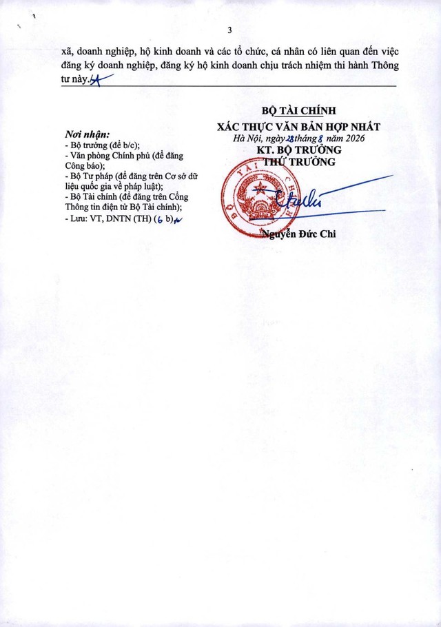 TOÀN VĂN: Thông tư ban hành biểu mẫu sử dụng trong đăng ký doanh nghiệp, đăng ký hộ kinh doanh- Ảnh 5.