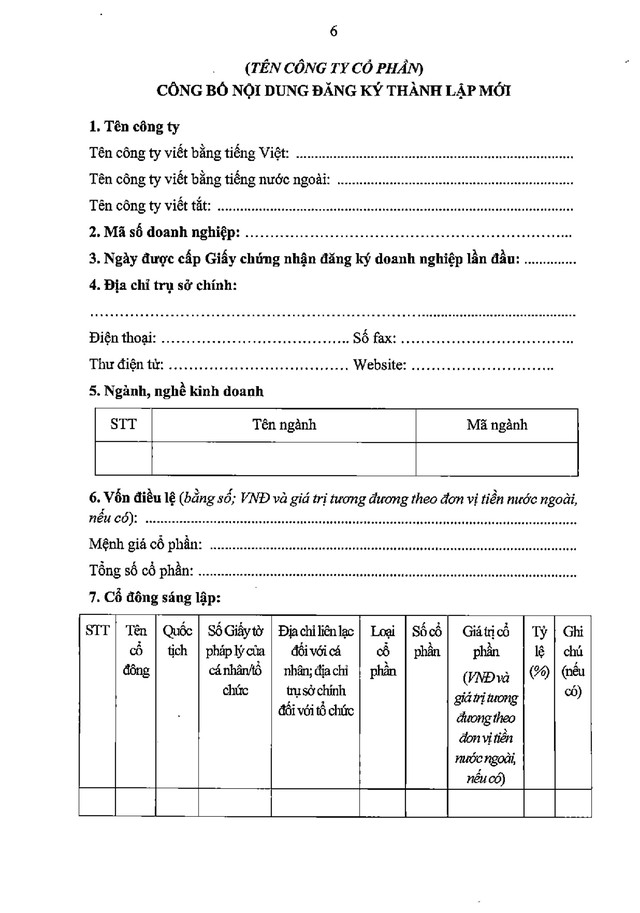 ĐĂNG KÝ DOANH NGHIỆP: Chi tiết 80 biểu mẫu- Ảnh 209.