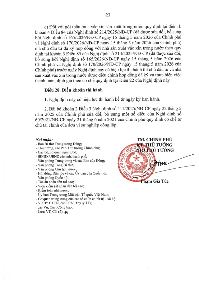 Nghị định số 349/2026/NĐ-CP sửa đổi quy định về lựa chọn nhà thầu; giao nhiệm vụ, đặt hàng đấu thầu- Ảnh 23.