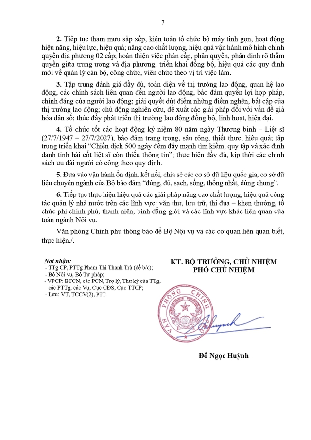 Khẩn trương hướng dẫn sắp xếp cấp xã; đôn đốc sắp sếp đơn vị sự nghiệp; chuẩn bị tốt Đề án cải cách tiền lương, bảo hiểm xã hội- Ảnh 8.