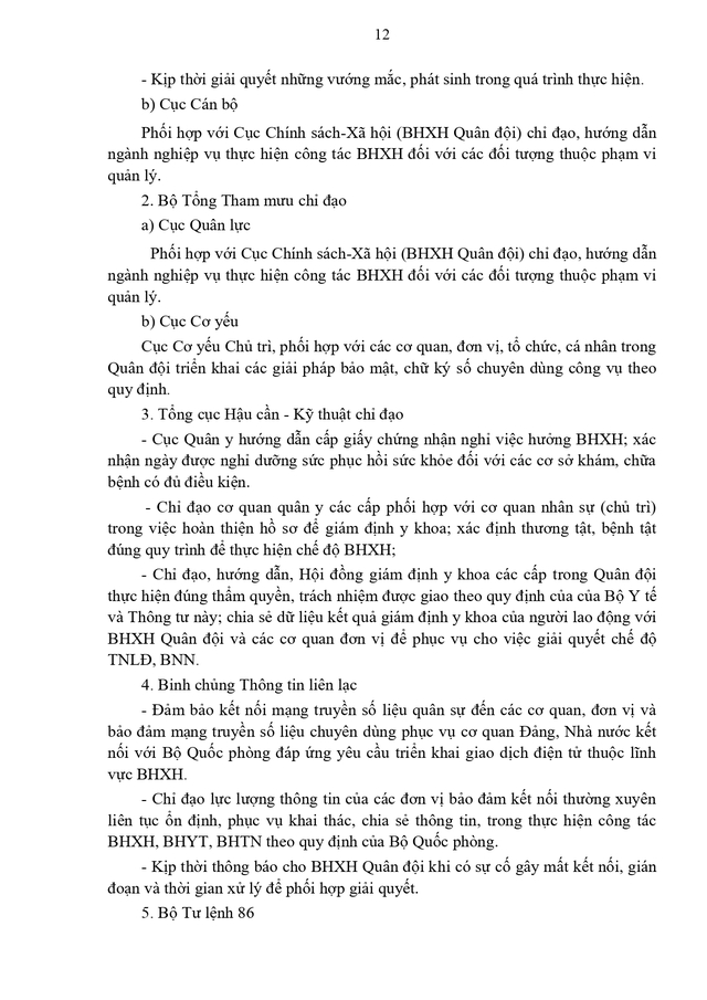Toàn văn dự thảo Thông tư quy định về giao dịch điện tử thuộc lĩnh vực bảo hiểm xã hội trong Bộ Quốc phòng- Ảnh 12.