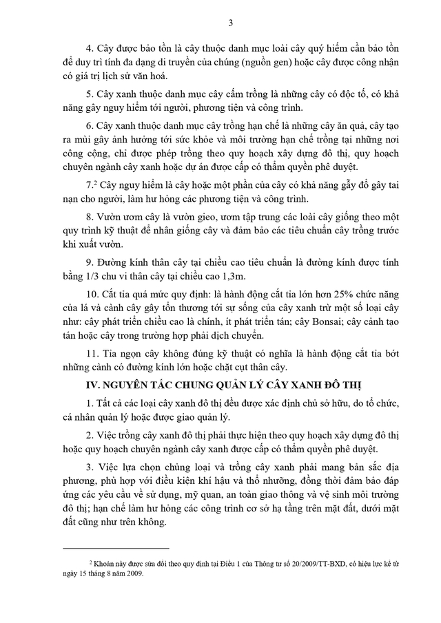 Thông tư hướng dẫn quản lý cây xanh đô thị- Ảnh 3.