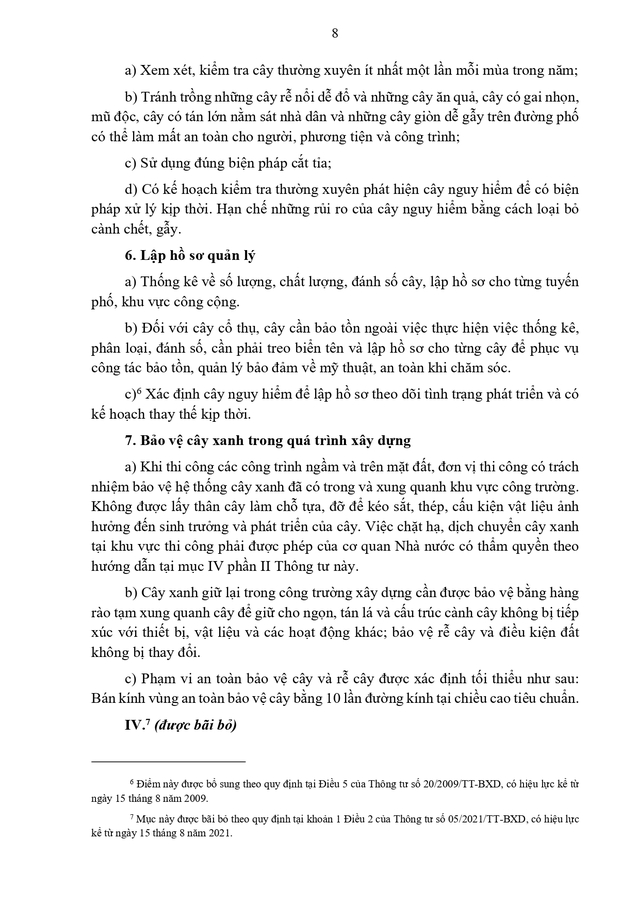 Thông tư hướng dẫn quản lý cây xanh đô thị- Ảnh 8.