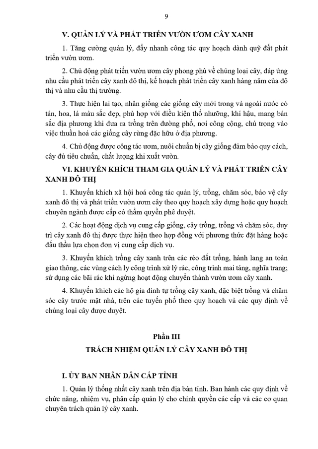 Thông tư hướng dẫn quản lý cây xanh đô thị- Ảnh 9.