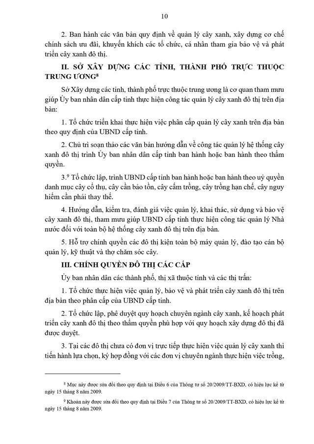 Thông tư hướng dẫn quản lý cây xanh đô thị- Ảnh 10.