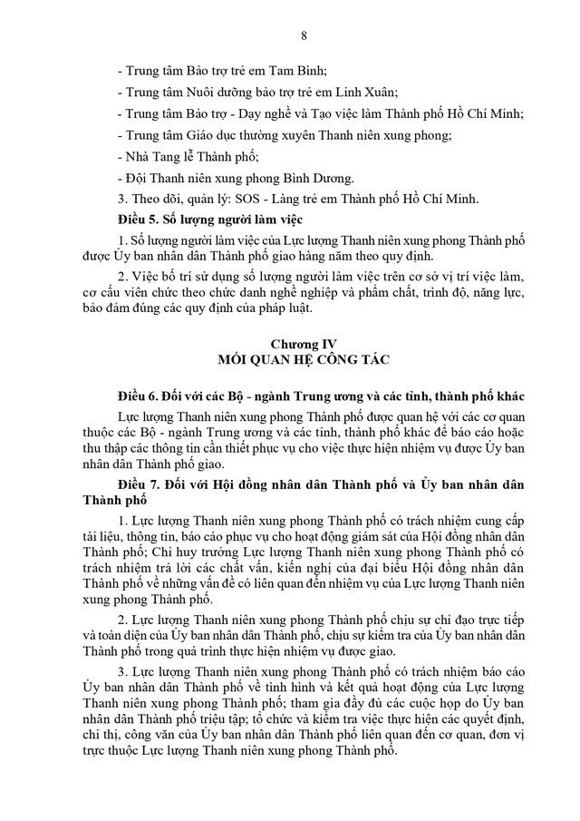 Chức năng, nhiệm vụ, quyền hạn, cơ cấu tổ chức của Lực lượng Thanh niên xung phong TPHCM- Ảnh 8.