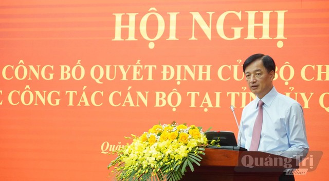 Bộ Chính trị chỉ định đồng chí Vương Quốc Tuấn giữ chức Bí thư Tỉnh ủy Quảng Trị; đồng chí Bùi Hoàng Phương giữ chức Phó Bí thư Tỉnh ủy Quảng Trị- Ảnh 2.
