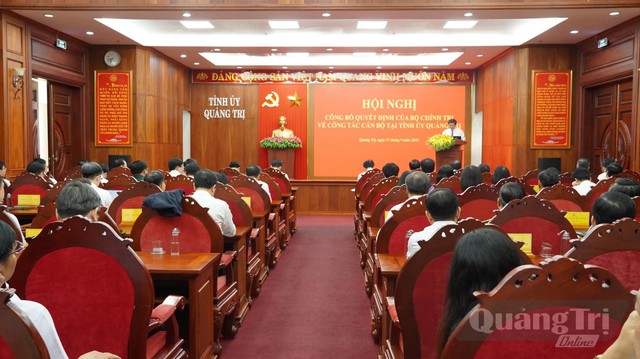 Bộ Chính trị chỉ định đồng chí Vương Quốc Tuấn giữ chức Bí thư Tỉnh ủy Quảng Trị; đồng chí Bùi Hoàng Phương giữ chức Phó Bí thư Tỉnh ủy Quảng Trị- Ảnh 3.
