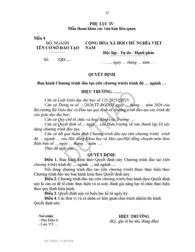 Dự thảo Thông tư sửa đổi, bổ sung quy định về TUYỂN SINH ĐẠI HỌC- Ảnh 14.