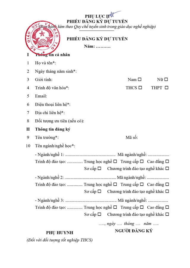 Thông tư số 76/2026/TT-BGDĐT quy chế tuyển sinh trong giáo dục nghề nghiệp- Ảnh 21.