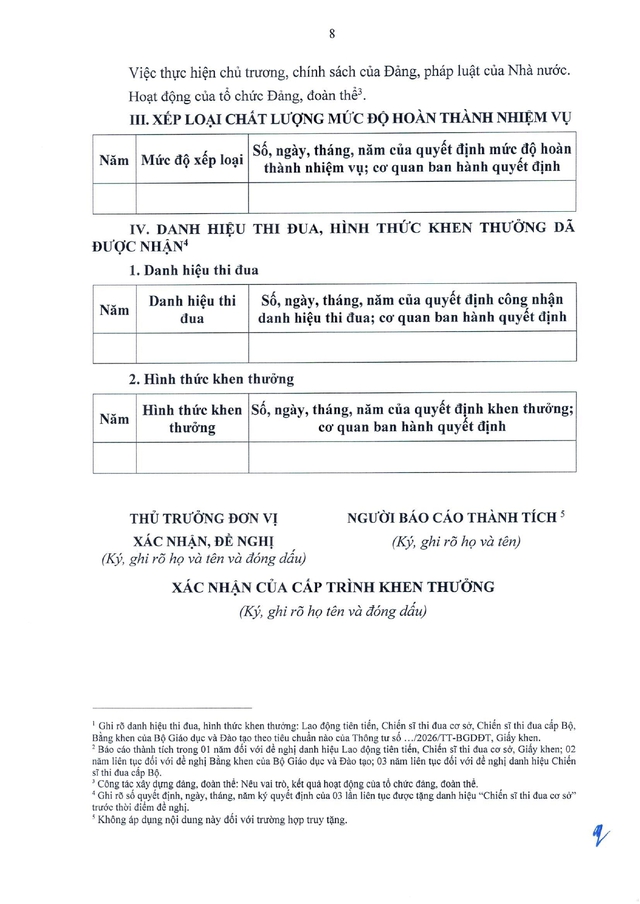 Thông tư số 67/2026/TT-BGDĐT quy định chi tiết, hướng dẫn thi hành Luật Thi đua, khen thưởng đối với ngành Giáo dục- Ảnh 22.