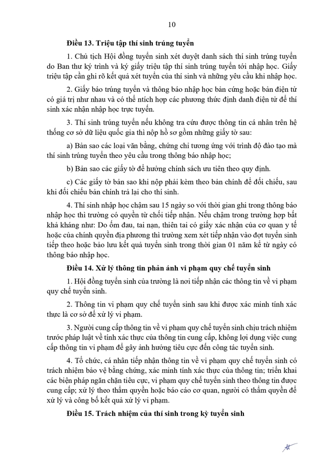 Thông tư số 76/2026/TT-BGDĐT quy chế tuyển sinh trong giáo dục nghề nghiệp- Ảnh 13.