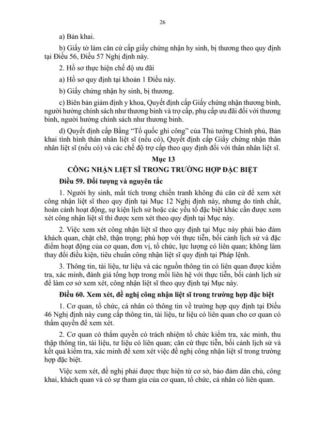 Dự thảo Nghị định quy định chi tiết và biện pháp thi hành Pháp lệnh Ưu đãi người có công với cách mạng- Ảnh 26.